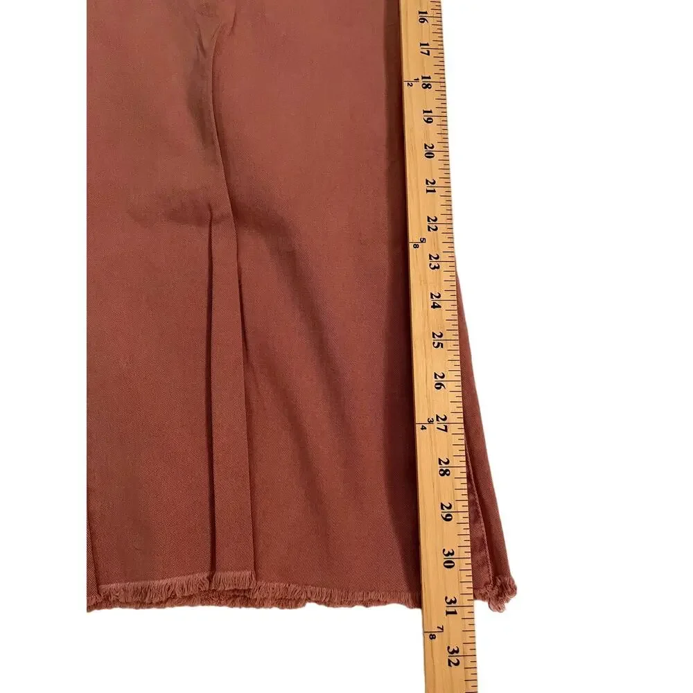 PISTOLA Sasha High Rise Utility Carpenter Flared Wide Leg Pants in Clay 31